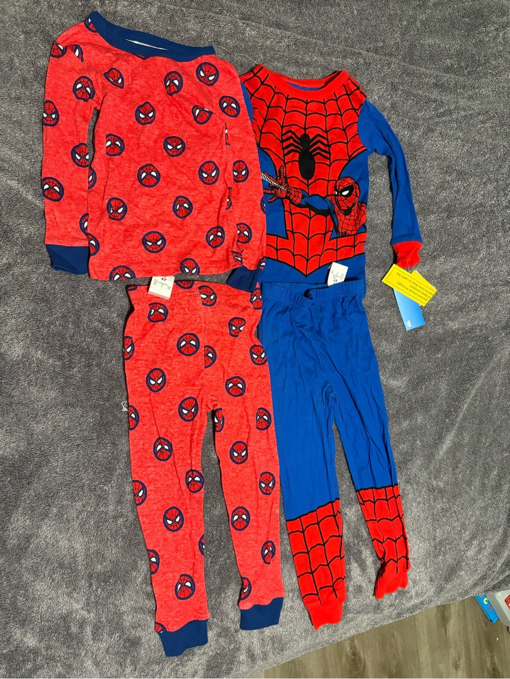 Boys Spider-Man Red & Blue Pajama Set